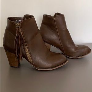 Brown ankle boots